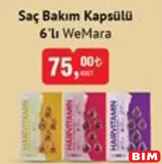 WEMARA SAÇ BAKIM KAPSÜLÜ 6'LI